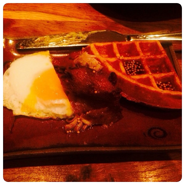 Duck and waffle