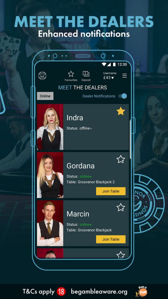 md live casino app