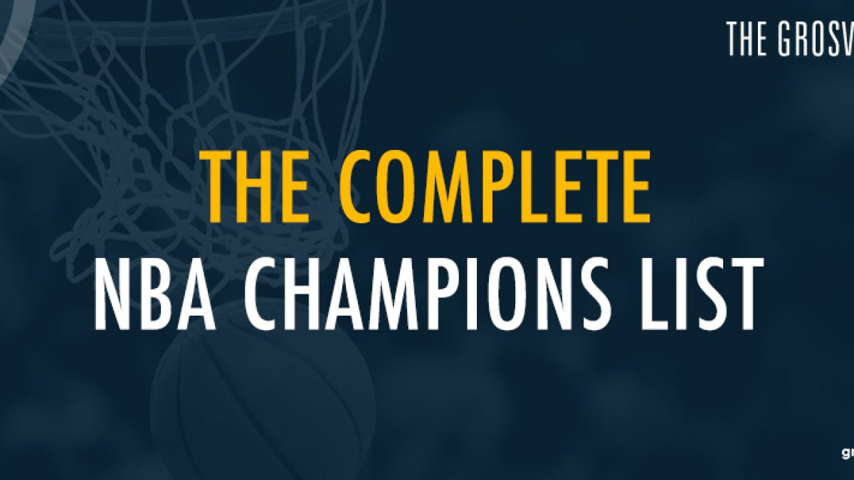 List of NBA Champions from 1947 to 2022
