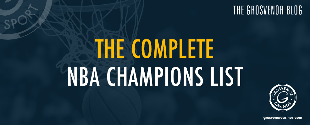 The complete NBA champions list