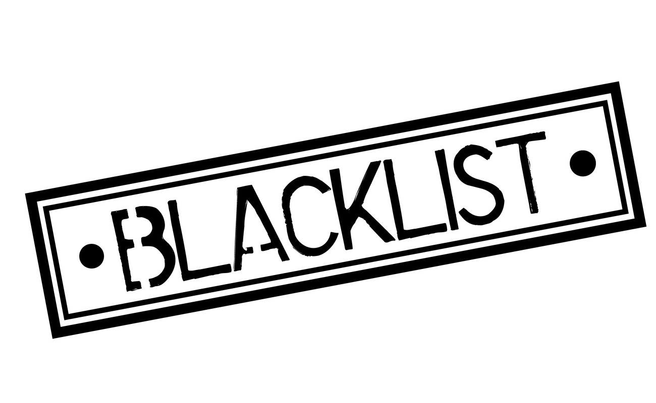 Stempel hitam daftar hitam