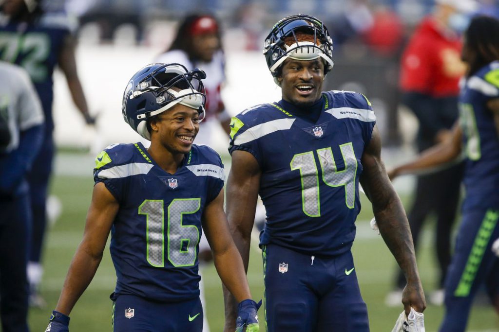 Seattle Seahawks Wide Receivers Tyler Lockett and DK Metcalf