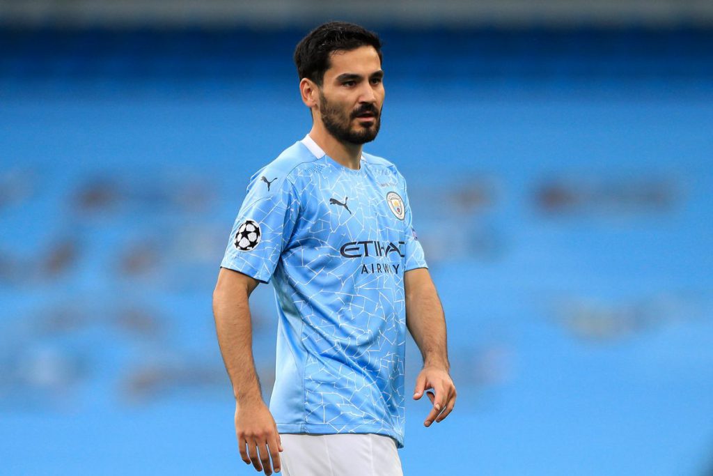 Manchester City midfielder Ilkay Gundogan in action