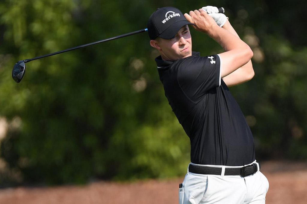 Golfer Matt Fitzpatrick in the swing of things