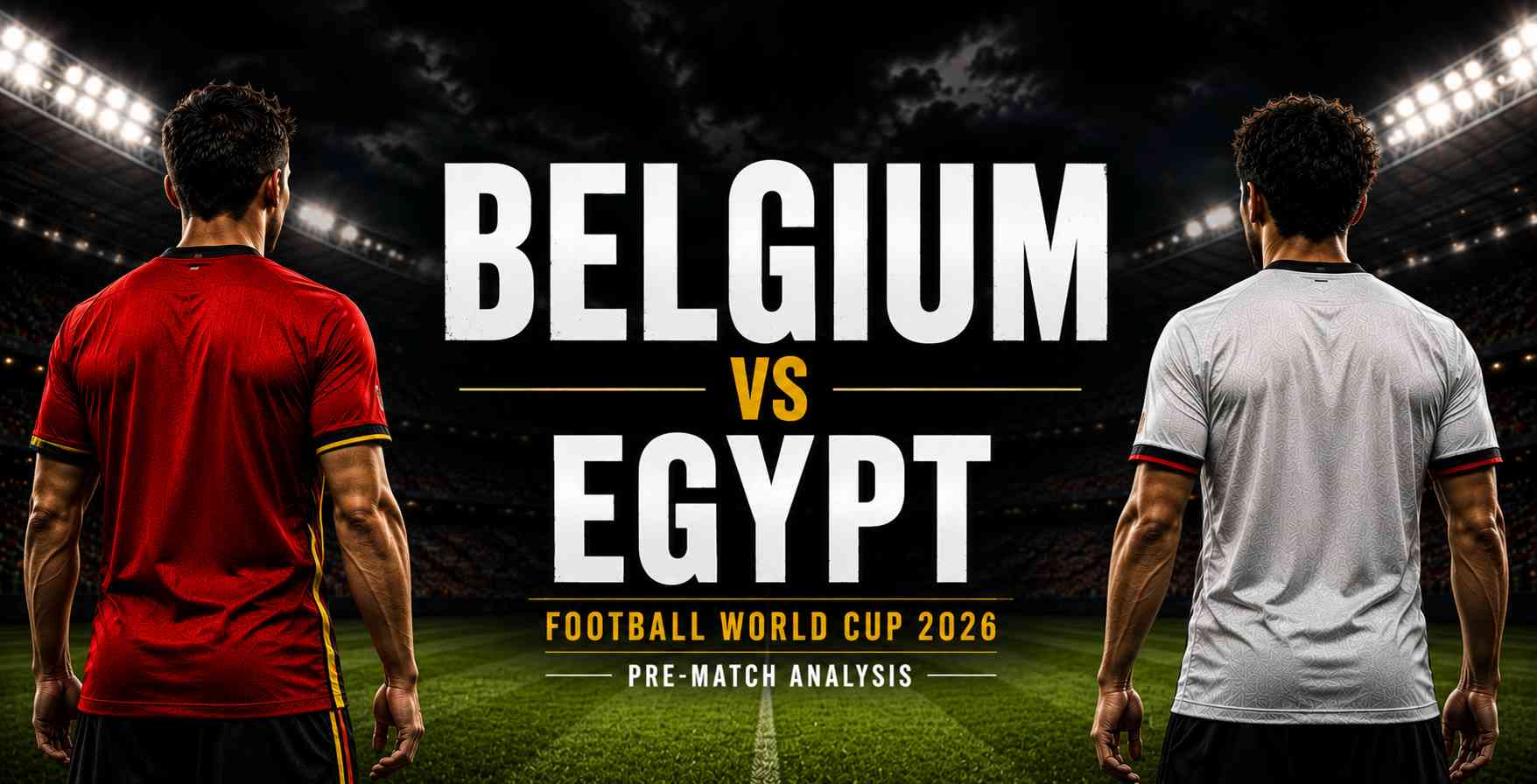 Two footballers representing Belgium and Egypt for the World Cup 2026.