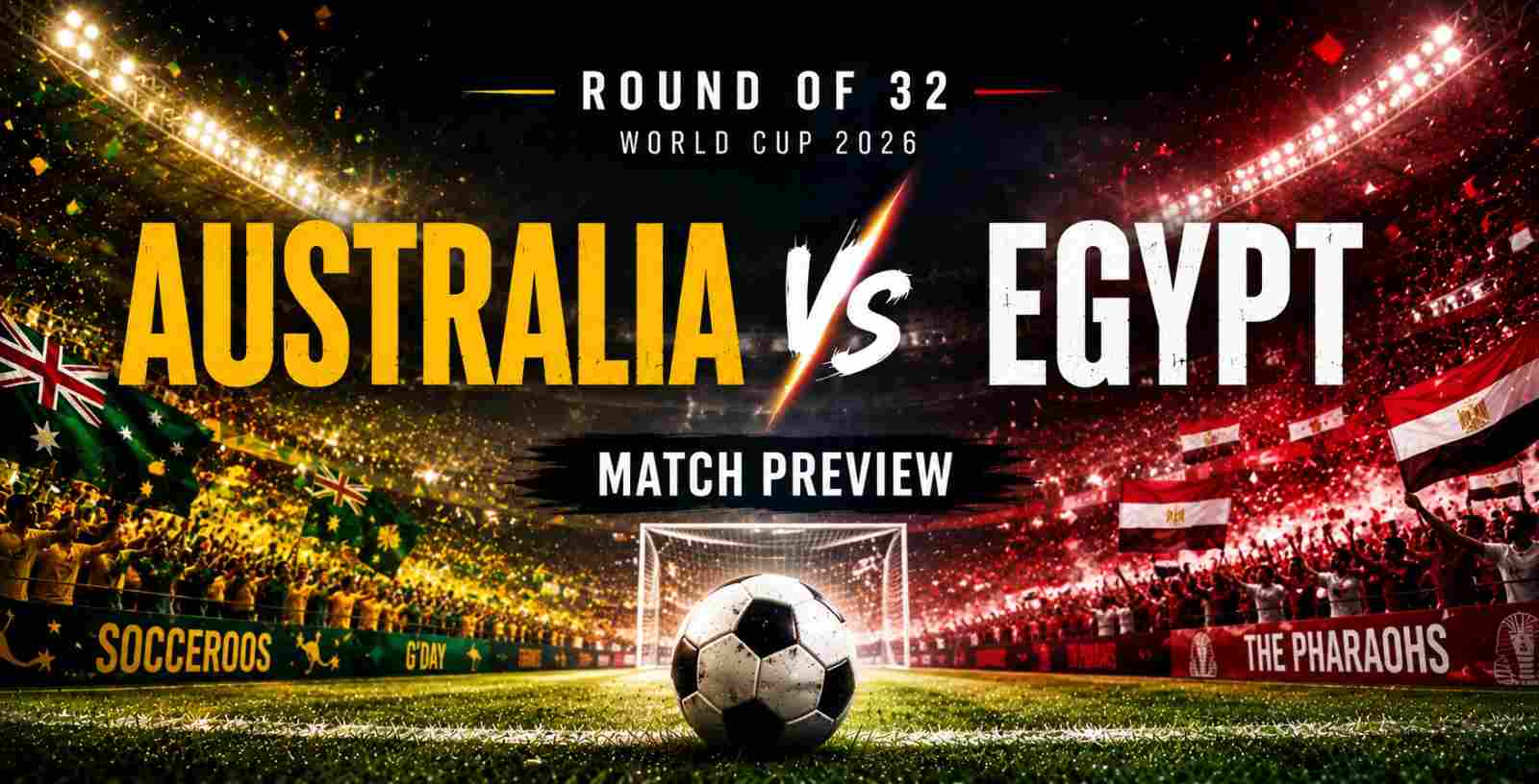 World Cup 2026 round 32 - Australia vs Egypt